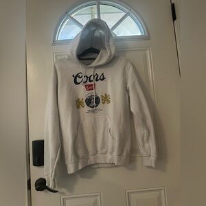 Oops White Graphic Hoodie for Men